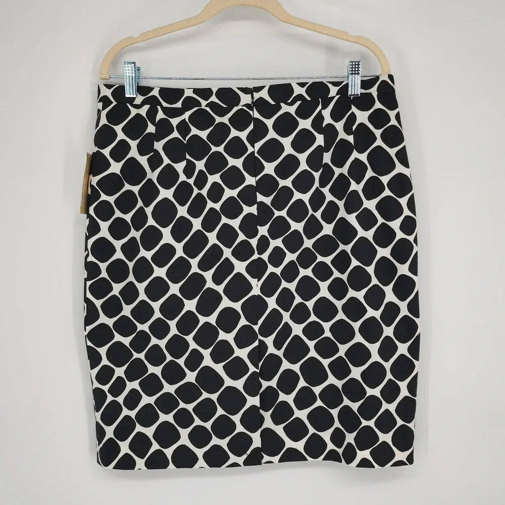 Michael Kors NWT Polka Dot Skirt Size 12 Old Money Minimalist Designer Career